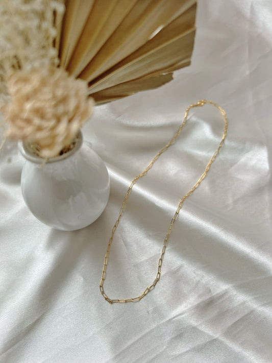 14k Gold Filled Paperclip Chain